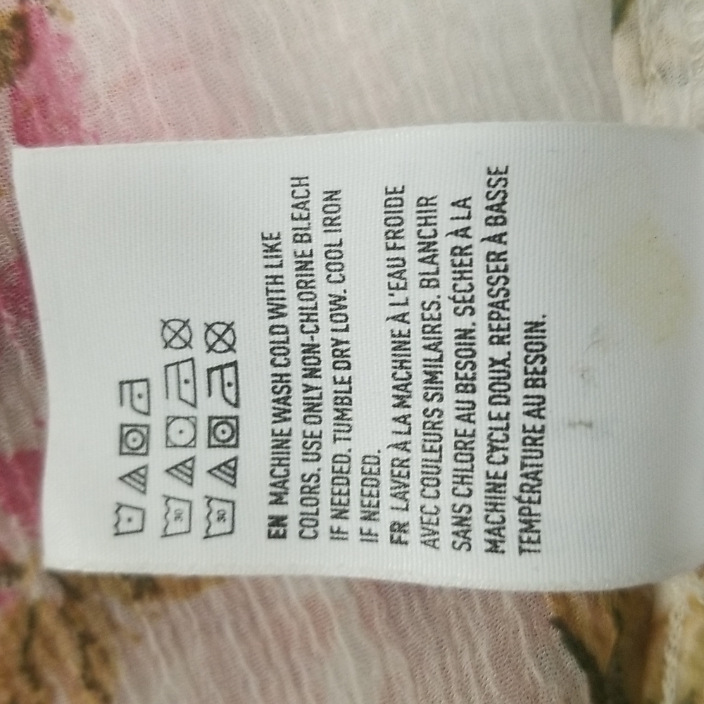 American Eagle Outfitters  sheerlike printed duster  sz. M - Picture 12 of 13